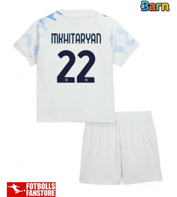 Inter Milan Henrikh Mkhitaryan #22 Bortatröja Barn 2025-26 Kortärmad (+ Korta byxor)