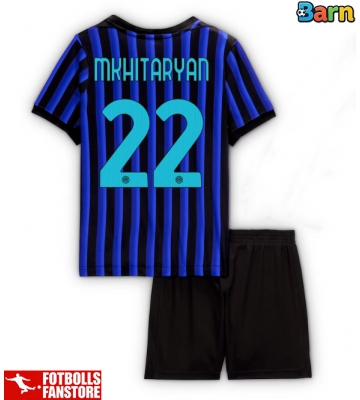 Inter Milan Henrikh Mkhitaryan #22 Hemmatröja Barn 2025-26 Kortärmad (+ Korta byxor)