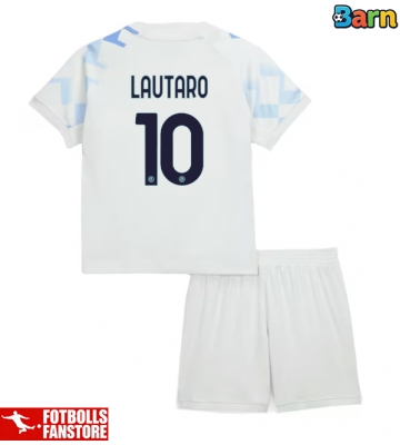 Inter Milan Lautaro Martinez #10 Bortatröja Barn 2025-26 Kortärmad (+ Korta byxor)