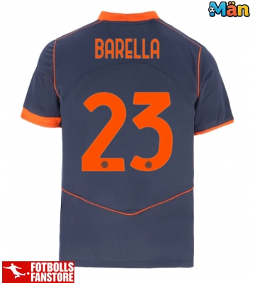 Inter Milan Nicolo Barella #23 Tredje Tröja 2025-26 Kortärmad