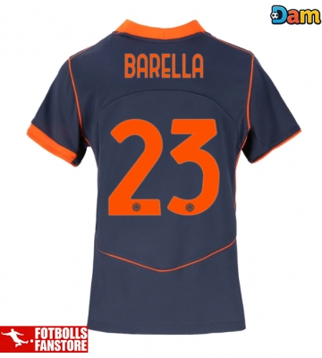 Inter Milan Nicolo Barella #23 Tredje Tröja Dam 2025-26 Kortärmad