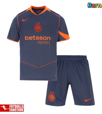 Inter Milan Tredje Tröja Barn 2025-26 Kortärmad (+ Korta byxor)
