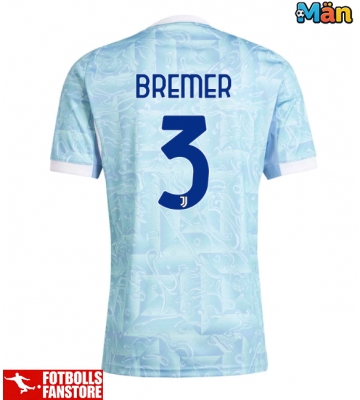Juventus Gleison Bremer #3 Bortatröja 2025-26 Kortärmad