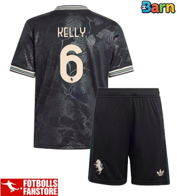 Juventus Lloyd Kelly #6 Tredje Tröja Barn 2025-26 Kortärmad (+ Korta byxor)