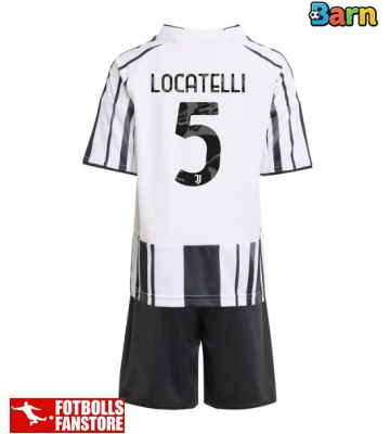 Juventus Manuel Locatelli #5 Hemmatröja Barn 2025-26 Kortärmad (+ Korta byxor)