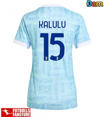 Juventus Pierre Kalulu #15 Bortatröja Dam 2025-26 Kortärmad