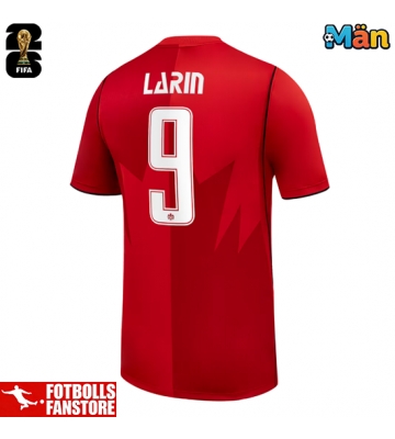 Kanada Cyle Larin #9 Hemmatröja VM 2026 Kortärmad