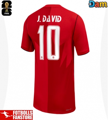 Kanada Jonathan David #10 Hemmatröja Dam VM 2026 Kortärmad