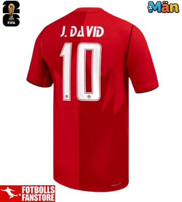 Kanada Jonathan David #10 Hemmatröja VM 2026 Kortärmad