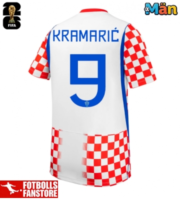 Kroatien Andrej Kramaric #9 Hemmatröja VM 2026 Kortärmad