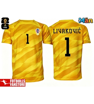 Kroatien Dominik Livakovic #1 Målvakt Hemmatröja VM 2026 Kortärmad