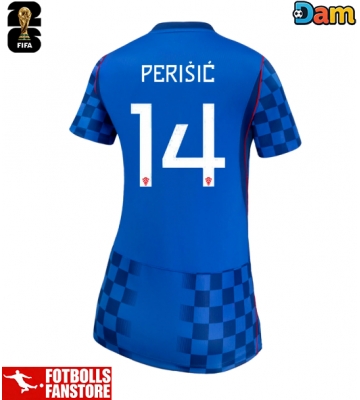 Kroatien Ivan Perisic #14 Bortatröja Dam VM 2026 Kortärmad