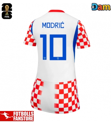 Kroatien Luka Modric #10 Hemmatröja Dam VM 2026 Kortärmad