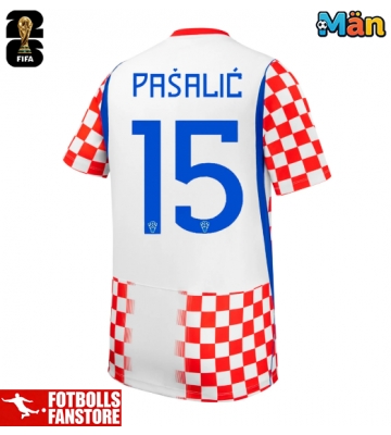 Kroatien Mario Pasalic #15 Hemmatröja VM 2026 Kortärmad