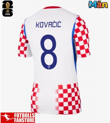 Kroatien Mateo Kovacic #8 Hemmatröja VM 2026 Kortärmad