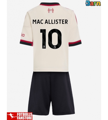 Liverpool Alexis Mac Allister #10 Bortatröja Barn 2025-26 Kortärmad (+ Korta byxor)
