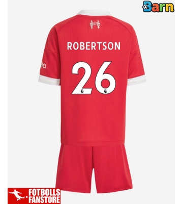 Liverpool Andrew Robertson #26 Hemmatröja Barn 2025-26 Kortärmad (+ Korta byxor)