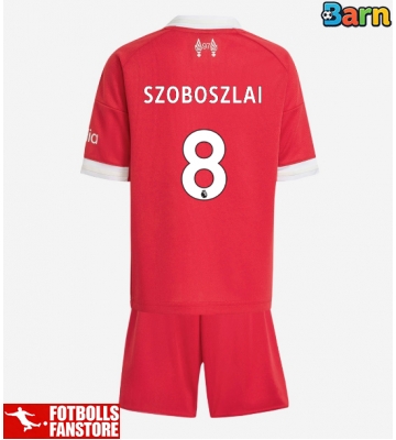 Liverpool Dominik Szoboszlai #8 Hemmatröja Barn 2025-26 Kortärmad (+ Korta byxor)