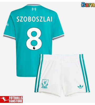 Liverpool Dominik Szoboszlai #8 Tredje Tröja Barn 2025-26 Kortärmad (+ Korta byxor)