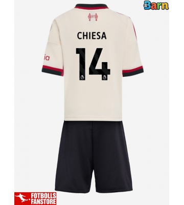 Liverpool Federico Chiesa #14 Bortatröja Barn 2025-26 Kortärmad (+ Korta byxor)