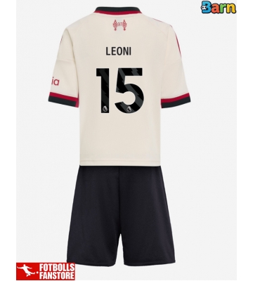Liverpool Giovanni Leoni #15 Bortatröja Barn 2025-26 Kortärmad (+ Korta byxor)
