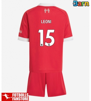 Liverpool Giovanni Leoni #15 Hemmatröja Barn 2025-26 Kortärmad (+ Korta byxor)