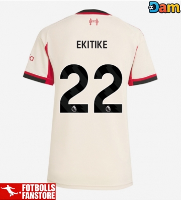 Liverpool Hugo Ekitike #22 Bortatröja Dam 2025-26 Kortärmad