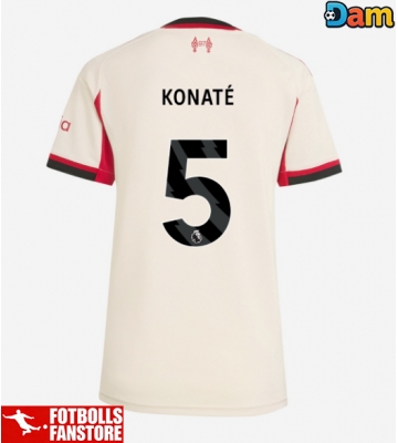 Liverpool Ibrahima Konate #5 Bortatröja Dam 2025-26 Kortärmad