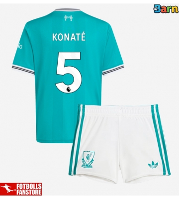 Liverpool Ibrahima Konate #5 Tredje Tröja Barn 2025-26 Kortärmad (+ Korta byxor)