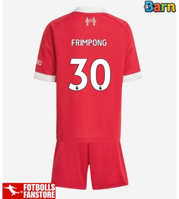 Liverpool Jeremie Frimpong #30 Hemmatröja Barn 2025-26 Kortärmad (+ Korta byxor)