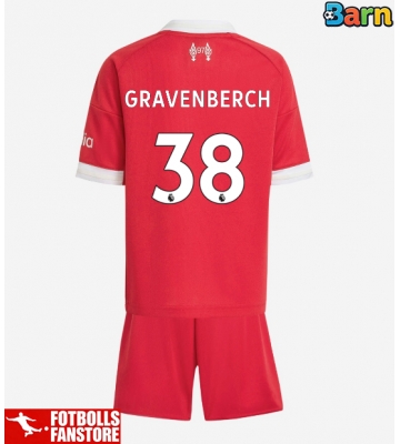 Liverpool Ryan Gravenberch #38 Hemmatröja Barn 2025-26 Kortärmad (+ Korta byxor)