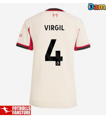 Liverpool Virgil van Dijk #4 Bortatröja Dam 2025-26 Kortärmad