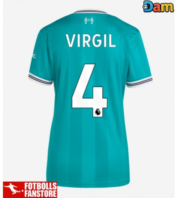 Liverpool Virgil van Dijk #4 Tredje Tröja Dam 2025-26 Kortärmad