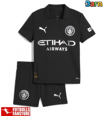 Manchester City Bortatröja Barn 2025-26 Kortärmad (+ Korta byxor)