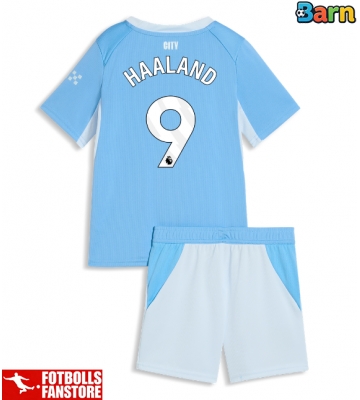 Manchester City Erling Haaland #9 Hemmatröja Barn 2026-27 Kortärmad (+ Korta byxor)