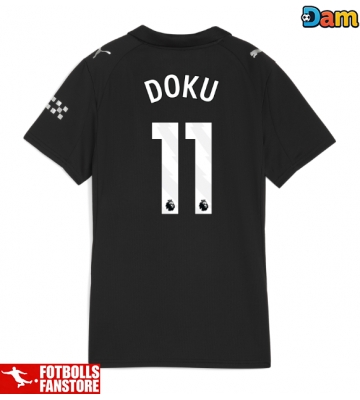 Manchester City Jeremy Doku #11 Bortatröja Dam 2025-26 Kortärmad