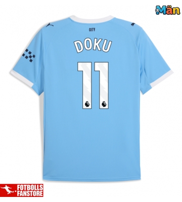 Manchester City Jeremy Doku #11 Hemmatröja 2025-26 Kortärmad