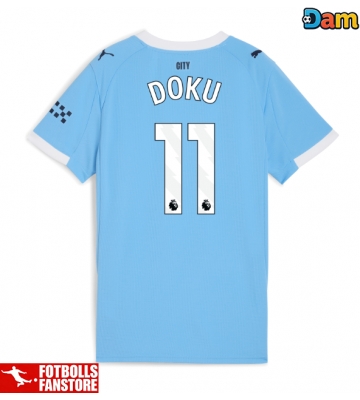 Manchester City Jeremy Doku #11 Hemmatröja Dam 2025-26 Kortärmad