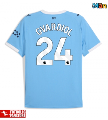 Manchester City Josko Gvardiol #24 Hemmatröja 2025-26 Kortärmad