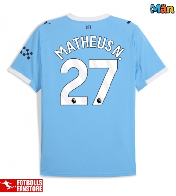Manchester City Matheus Nunes #27 Hemmatröja 2025-26 Kortärmad
