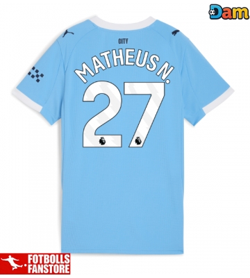 Manchester City Matheus Nunes #27 Hemmatröja Dam 2025-26 Kortärmad