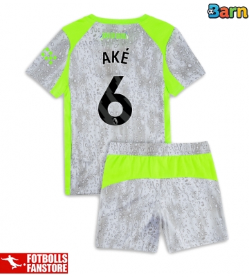 Manchester City Nathan Ake #6 Tredje Tröja Barn 2025-26 Kortärmad (+ Korta byxor)
