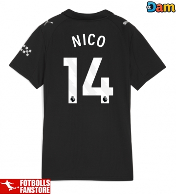 Manchester City Nico Gonzalez #14 Bortatröja Dam 2025-26 Kortärmad
