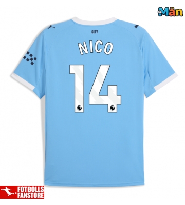 Manchester City Nico Gonzalez #14 Hemmatröja 2025-26 Kortärmad