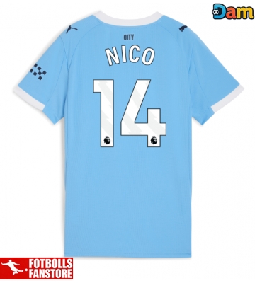 Manchester City Nico Gonzalez #14 Hemmatröja Dam 2025-26 Kortärmad