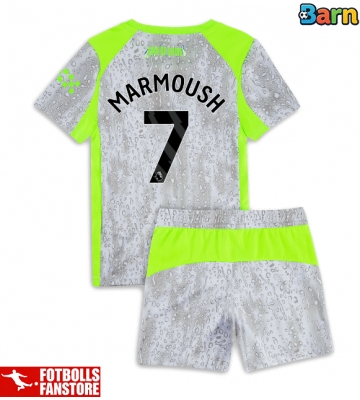 Manchester City Omar Marmoush #7 Tredje Tröja Barn 2025-26 Kortärmad (+ Korta byxor)