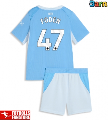 Manchester City Phil Foden #47 Hemmatröja Barn 2026-27 Kortärmad (+ Korta byxor)