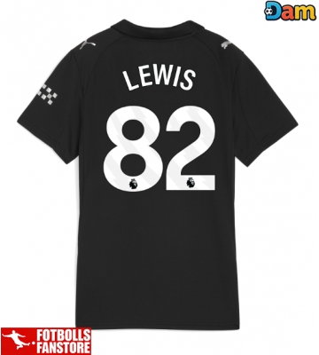 Manchester City Rico Lewis #82 Bortatröja Dam 2025-26 Kortärmad