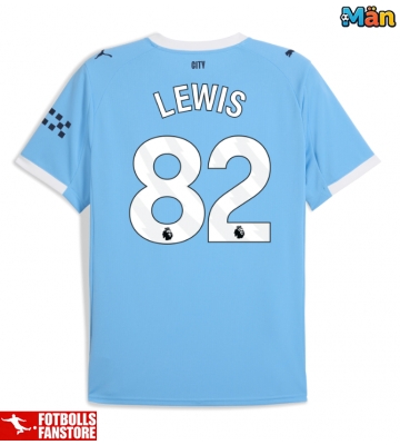 Manchester City Rico Lewis #82 Hemmatröja 2025-26 Kortärmad