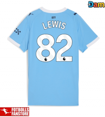 Manchester City Rico Lewis #82 Hemmatröja Dam 2025-26 Kortärmad